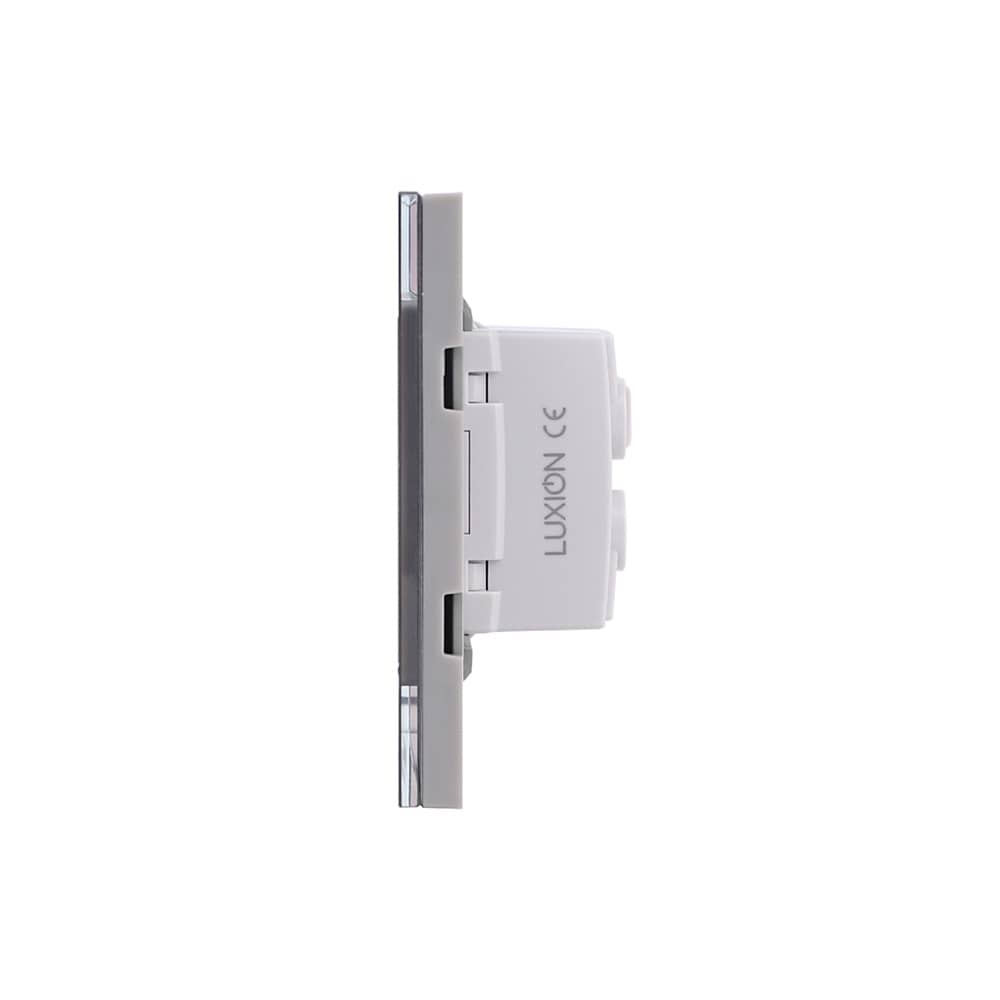 Intrerupator Mecanic 8 Posturi LUXION cu Rama din Sticla, Standard Italian, 4M — imaginea 3