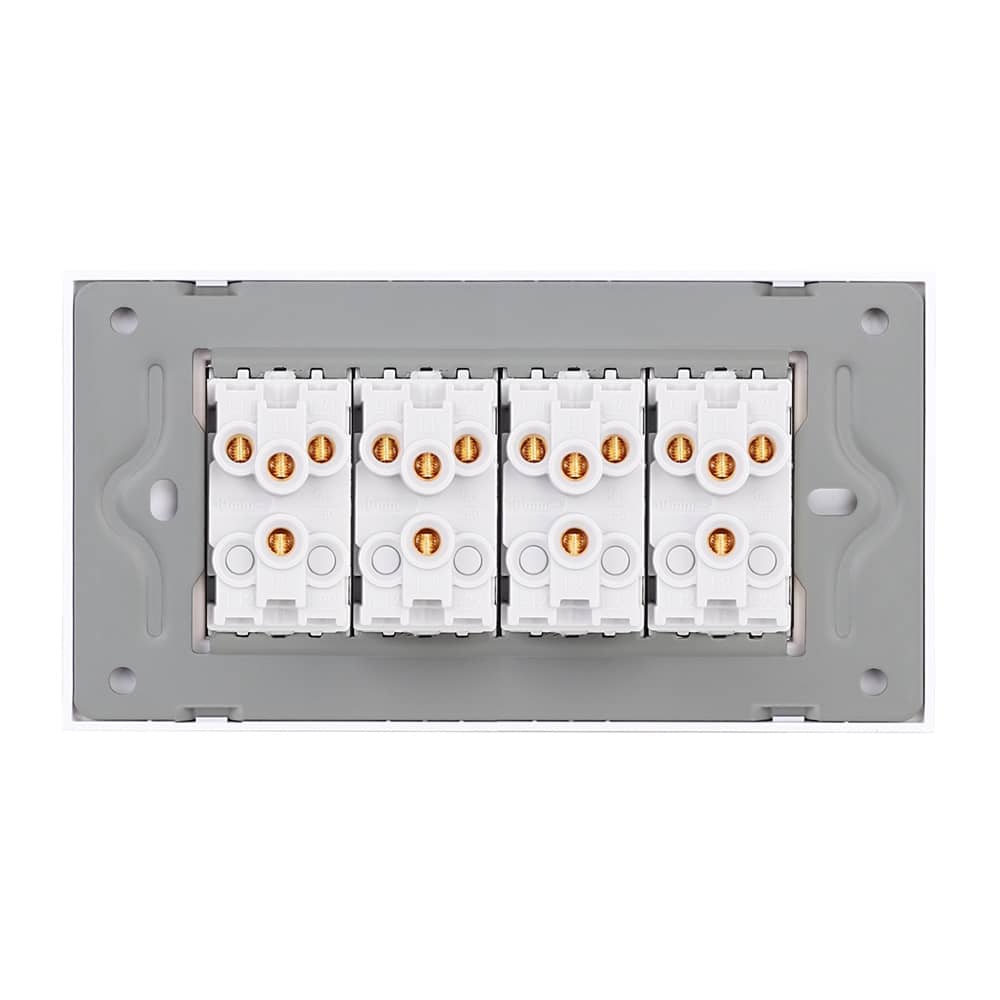 Intrerupator Mecanic 8 Posturi LUXION cu Rama din Sticla, Standard Italian, 4M — imaginea 4