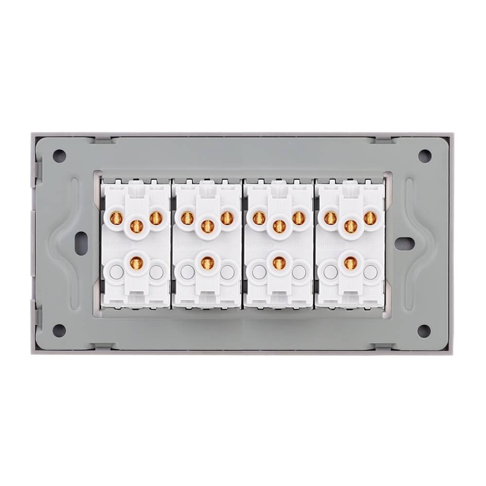 Intrerupator Mecanic 8 Posturi LUXION cu Rama din Sticla, Standard Italian, 4M — imaginea 4