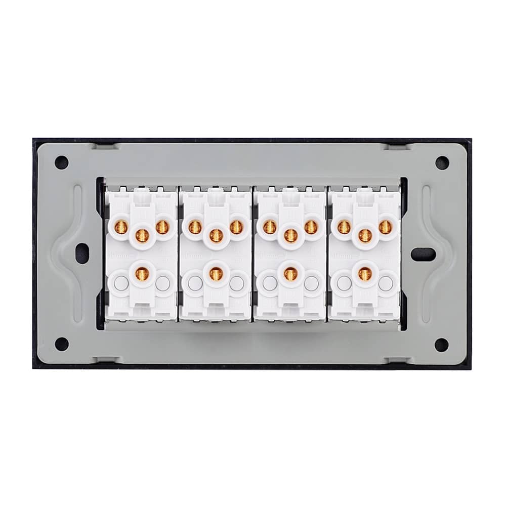 Intrerupator Mecanic 8 Posturi LUXION cu Rama din Sticla, Standard Italian, 4M — imaginea 4