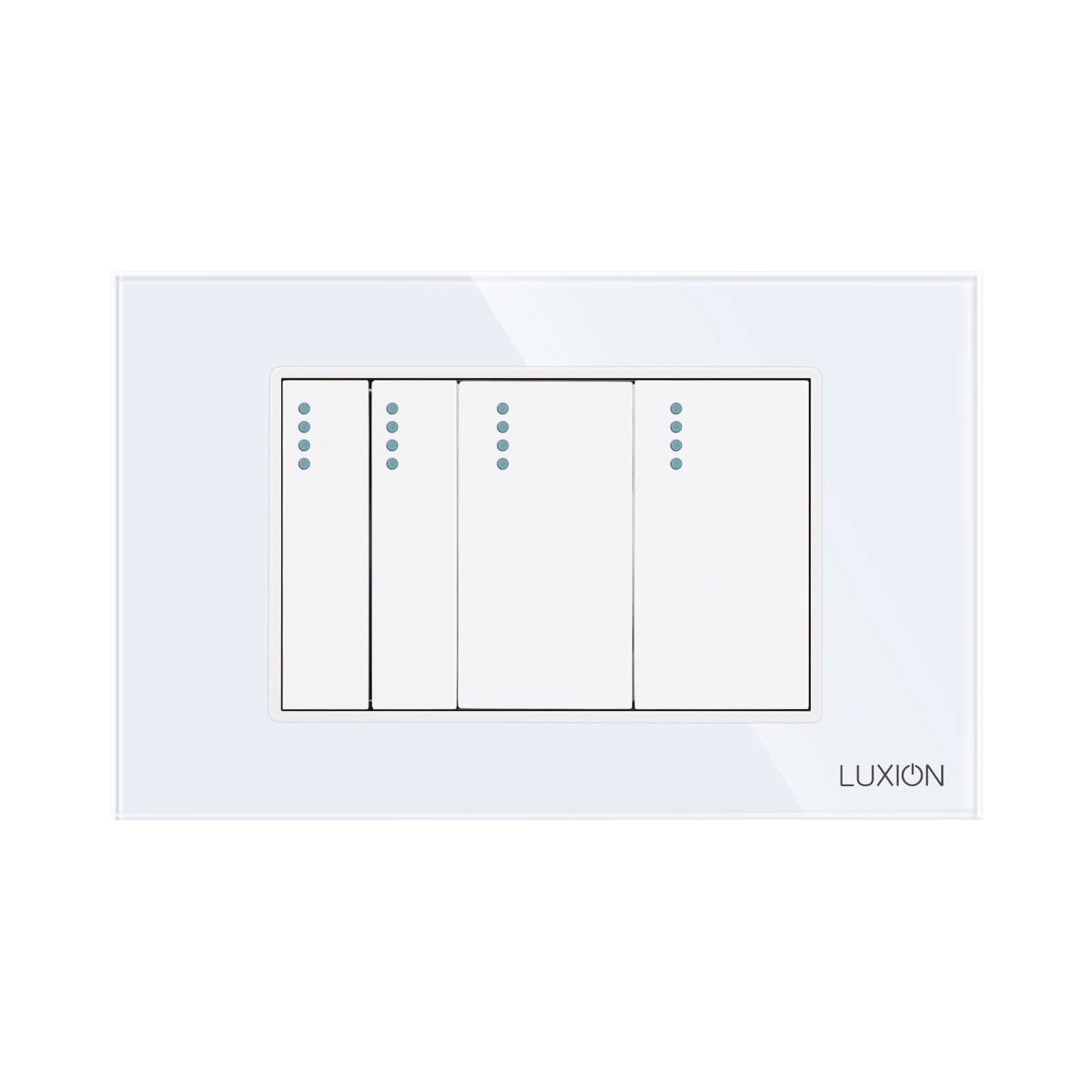 Intrerupator Mecanic 4 Posturi LUXION cu Rama din Sticla, Standard Italian, 3M — imaginea 2
