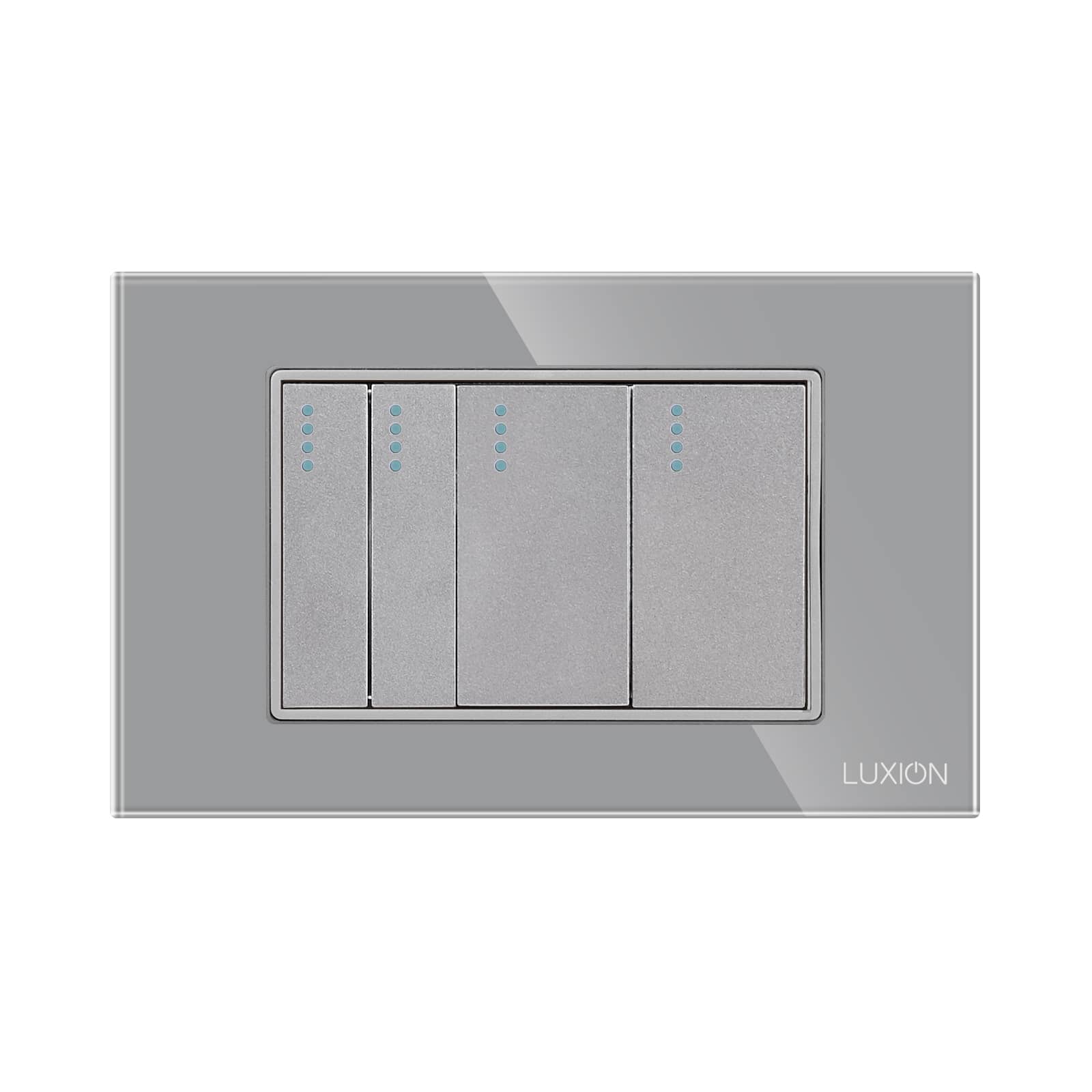 Intrerupator Mecanic 4 Posturi LUXION cu Rama din Sticla, Standard Italian, 3M — imaginea 2