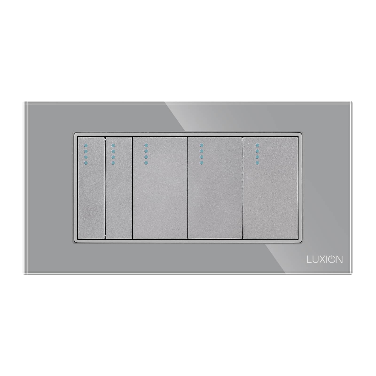 Intrerupator Mecanic 5 Posturi LUXION cu Rama din Sticla, Standard Italian, 4M — imaginea 2