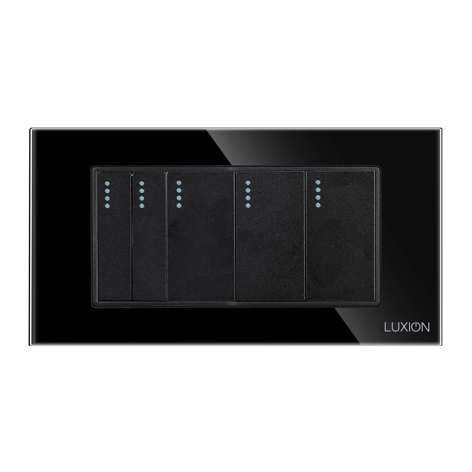 Intrerupator Mecanic 5 Posturi LUXION cu Rama din Sticla, Standard Italian, 4M — imaginea 2