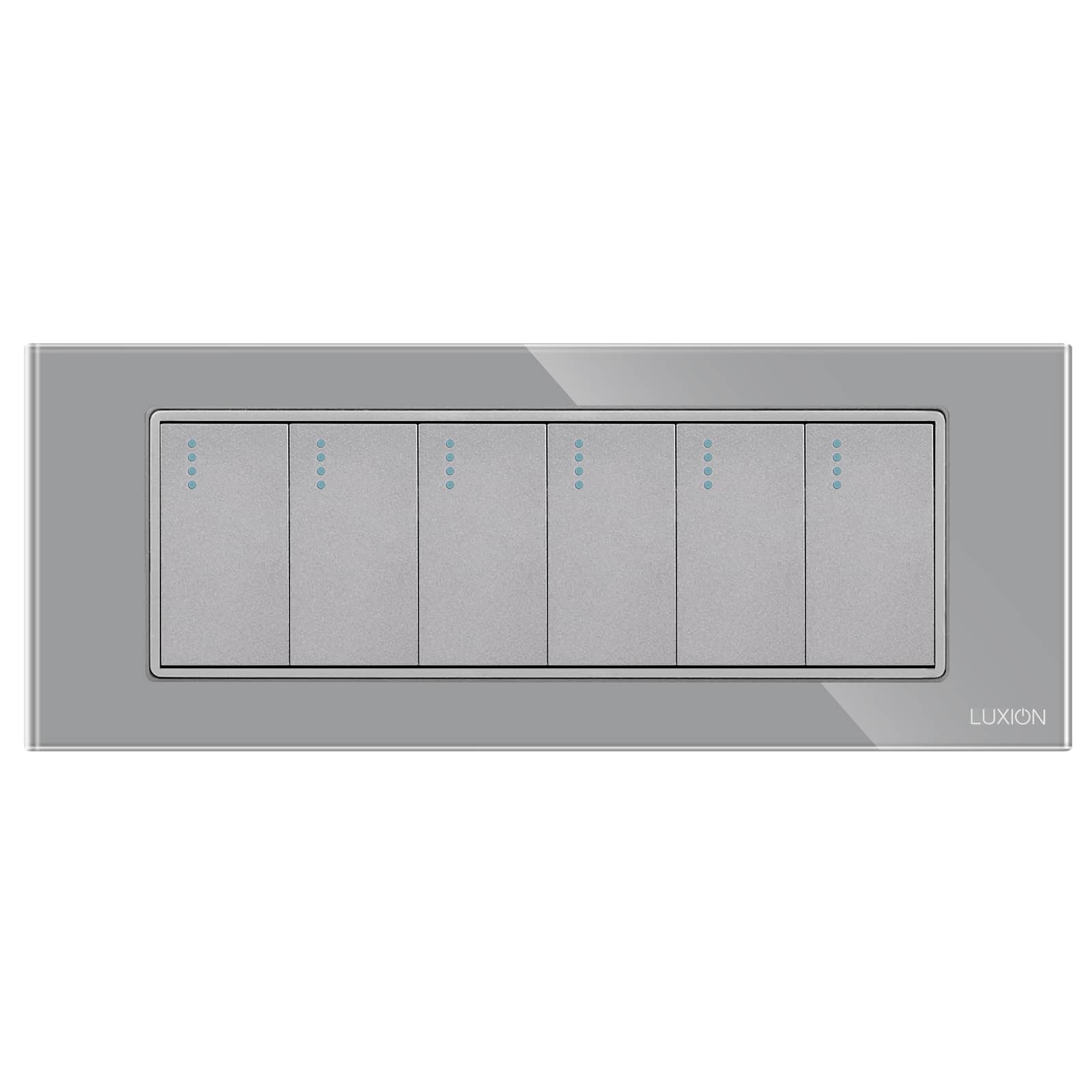 Intrerupator Mecanic 6 Posturi LUXION cu Rama din Sticla, Standard Italian, 6M — imaginea 2
