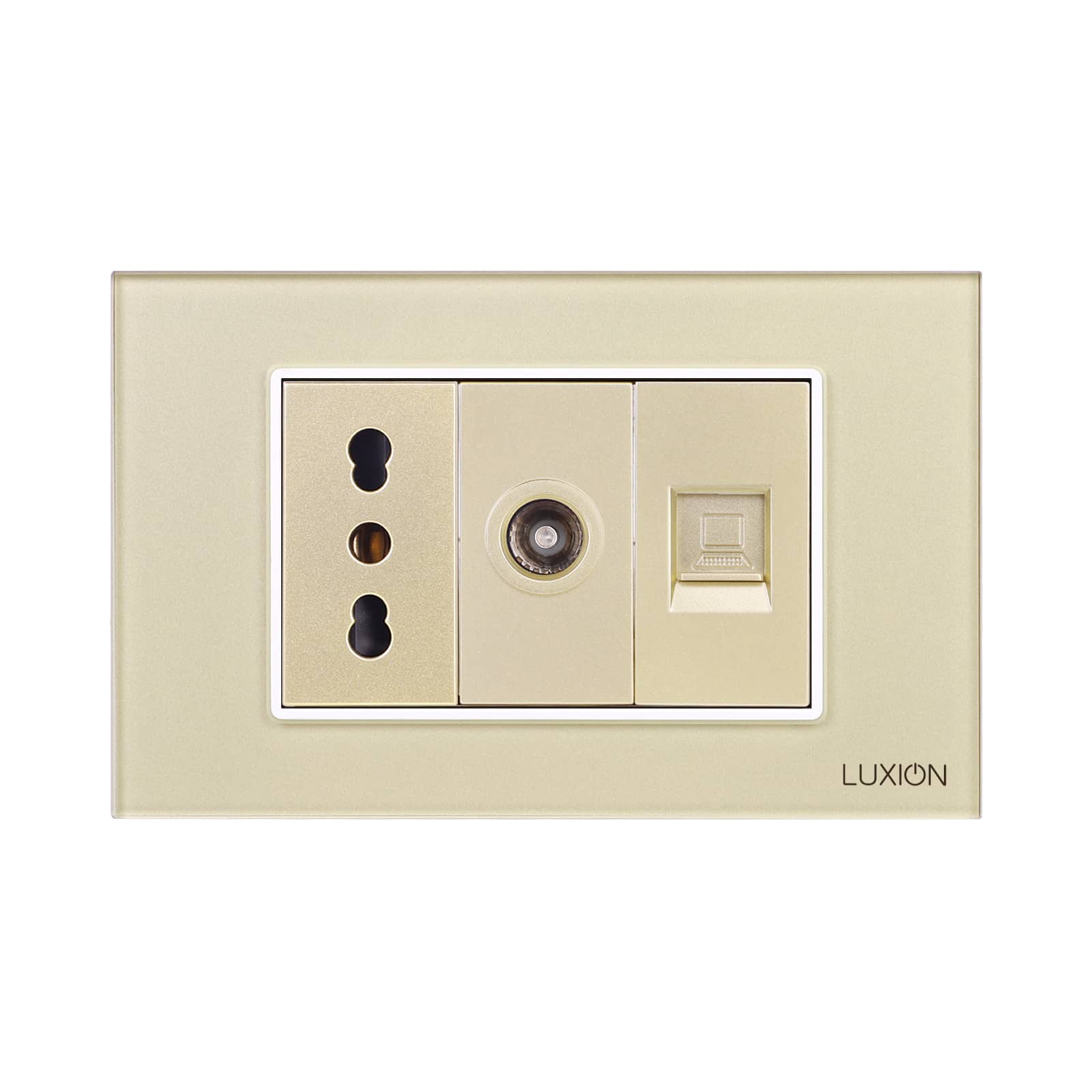 Priza Ingusta + TV + Internet cu Rama din Sticla LUXION, Standard Italian, 3M — imaginea 2