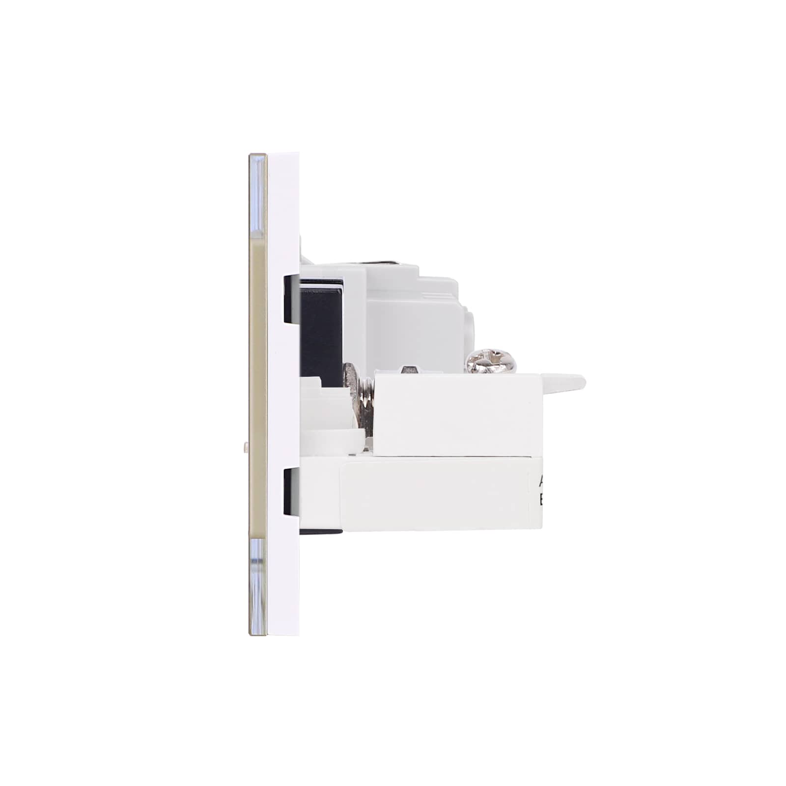 Priza Schuko + TV + Internet cu Rama Din Sticla LUXION, Standard Italian, 4M — imaginea 3