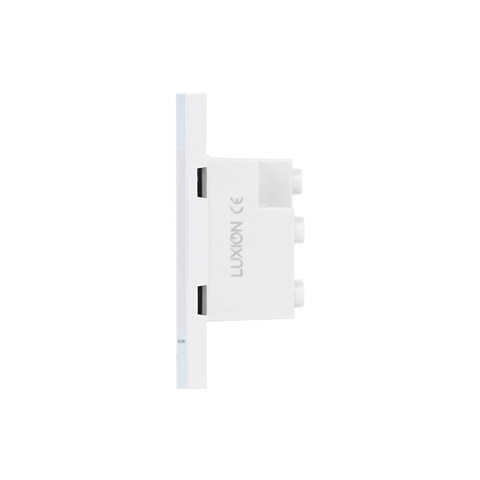 Priza Tripla cu Rama din Sticla LUXION, Standard Italian, 3M — imaginea 3