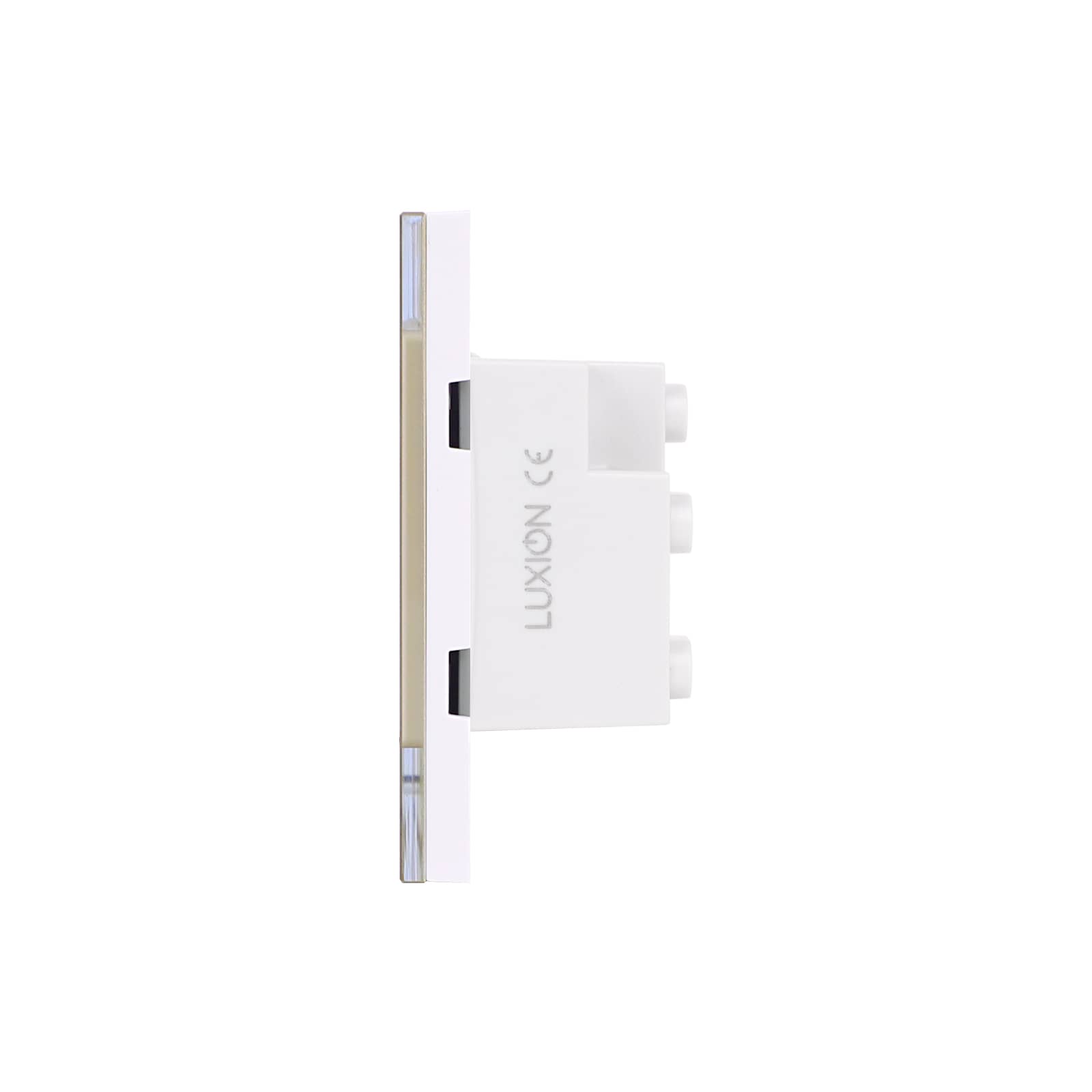 Priza Tripla cu Rama din Sticla LUXION, Standard Italian, 3M — imaginea 3