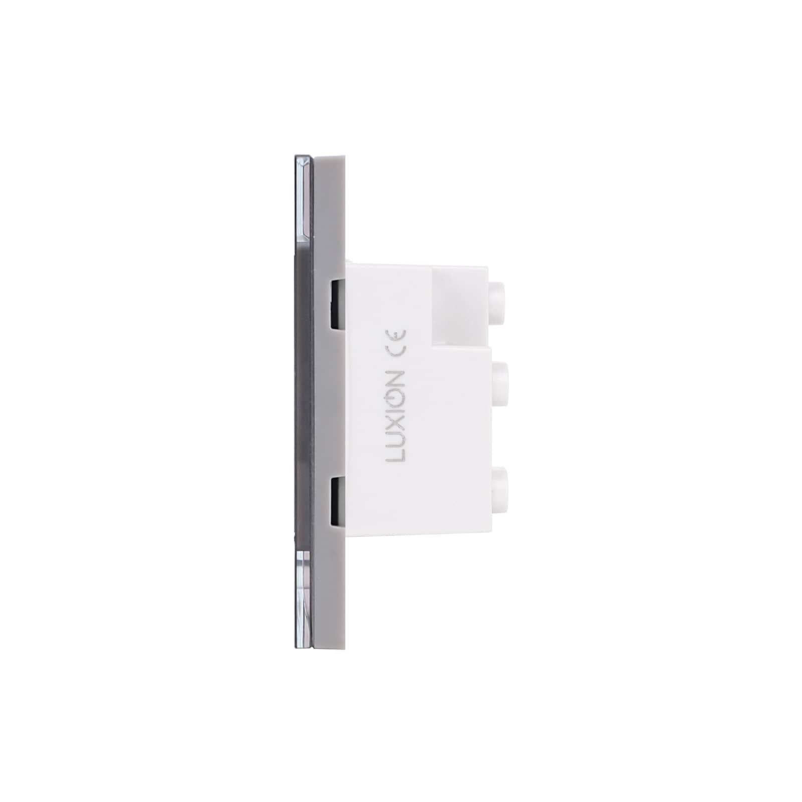 Priza Tripla cu Rama din Sticla LUXION, Standard Italian, 3M — imaginea 3