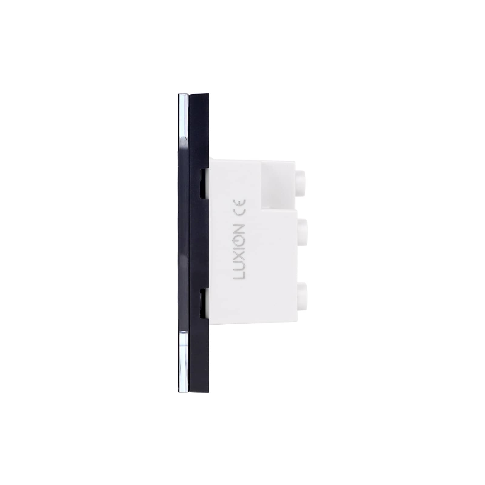 Priza Tripla cu Rama din Sticla LUXION, Standard Italian, 3M — imaginea 3