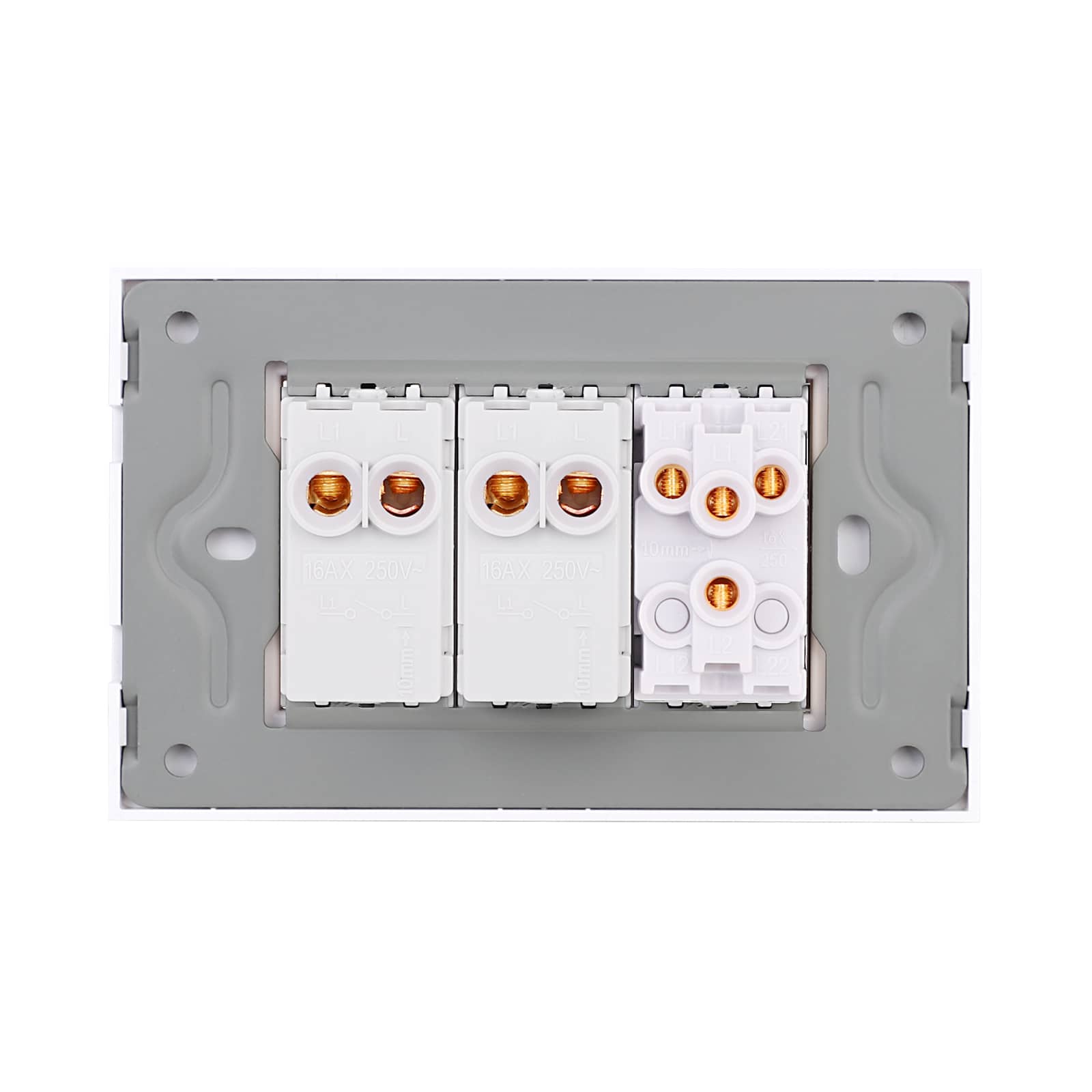 Intrerupator Mecanic 4 Posturi LUXION cu Rama din Sticla, Standard Italian, 3M — imaginea 4