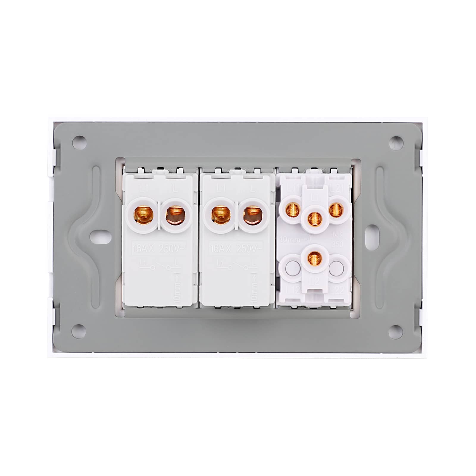 Intrerupator Mecanic 4 Posturi LUXION cu Rama din Sticla, Standard Italian, 3M — imaginea 4