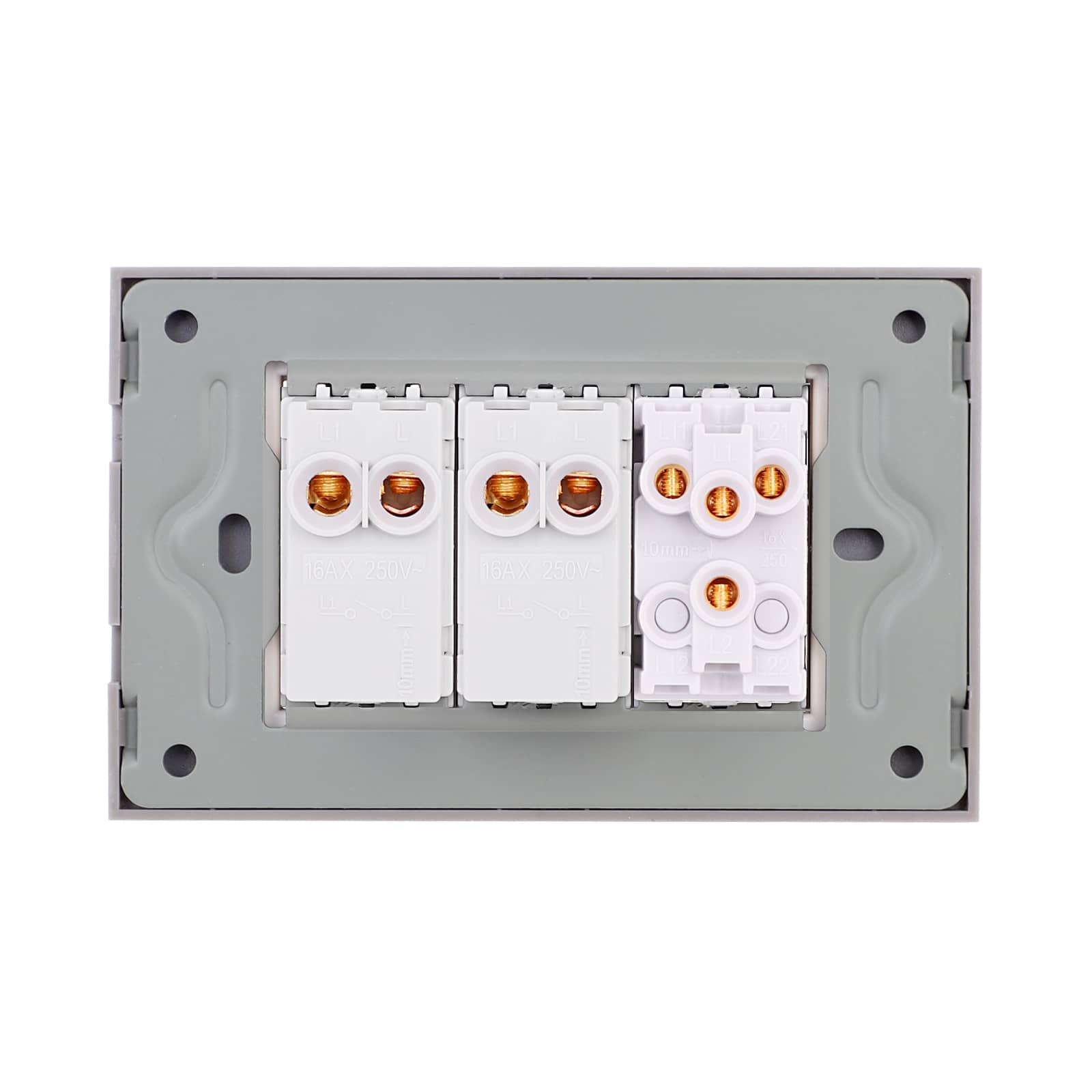 Intrerupator Mecanic 4 Posturi LUXION cu Rama din Sticla, Standard Italian, 3M — imaginea 4