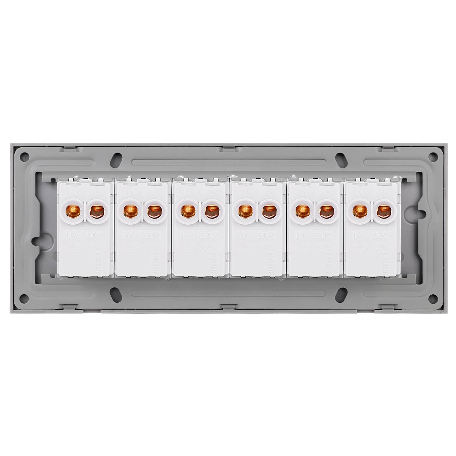 Intrerupator Mecanic 6 Posturi LUXION cu Rama din Sticla, Standard Italian, 6M — imaginea 4