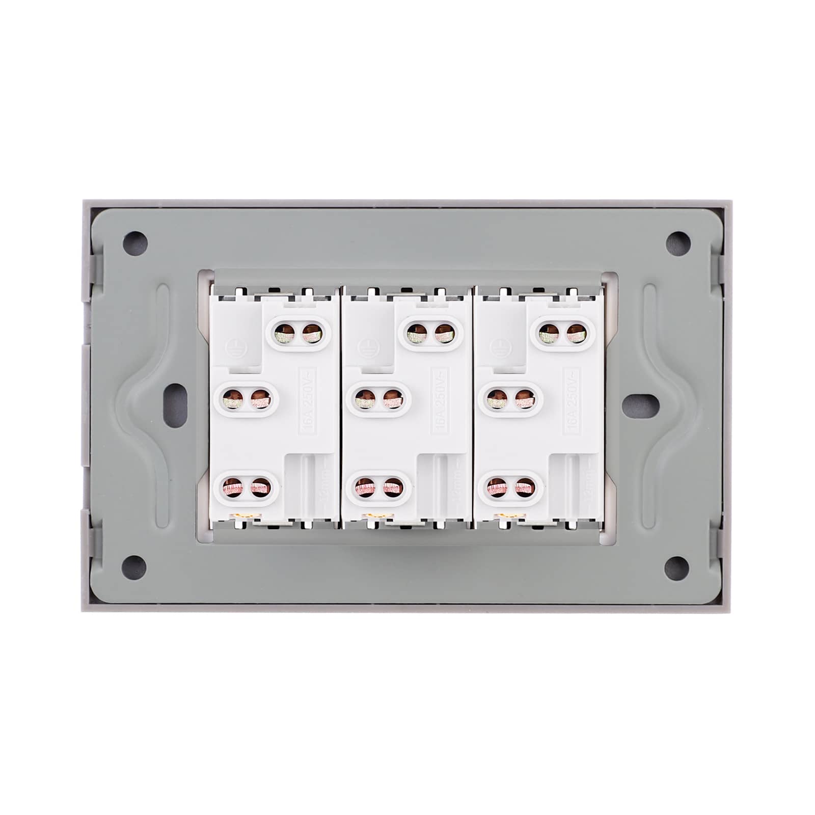 Priza Tripla cu Rama din Sticla LUXION, Standard Italian, 3M — imaginea 4