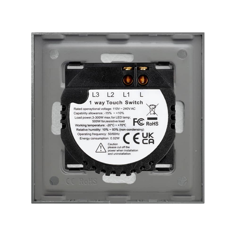 Intrerupator Simplu cu Touch din Marmura LUXION, 500W — imaginea 4