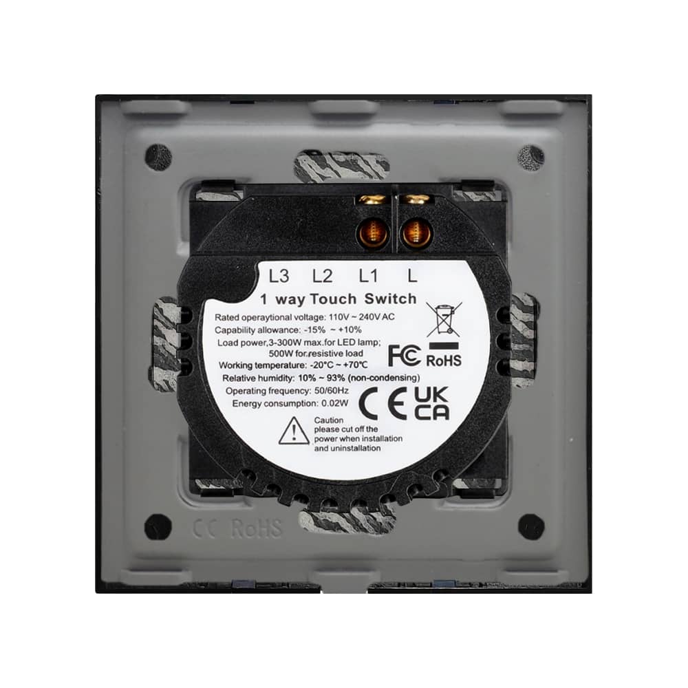 Intrerupator Simplu cu Touch din Marmura LUXION, 500W — imaginea 4