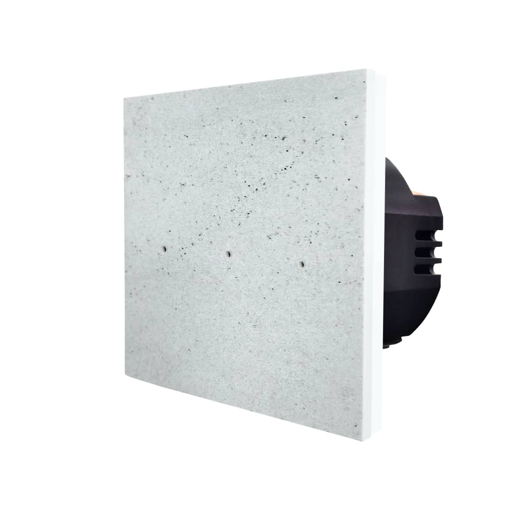 Intrerupator Triplu cu Touch din Marmura LUXION, 500W — imaginea 1