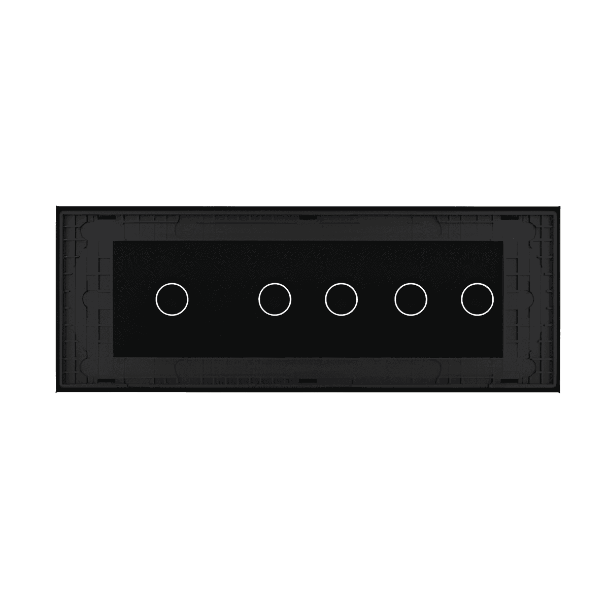 Panou Intrerupator Dublu + Dublu + Simplu cu Touch LIVOLO din Sticla, Standard Italian - 6/7M — imaginea 3