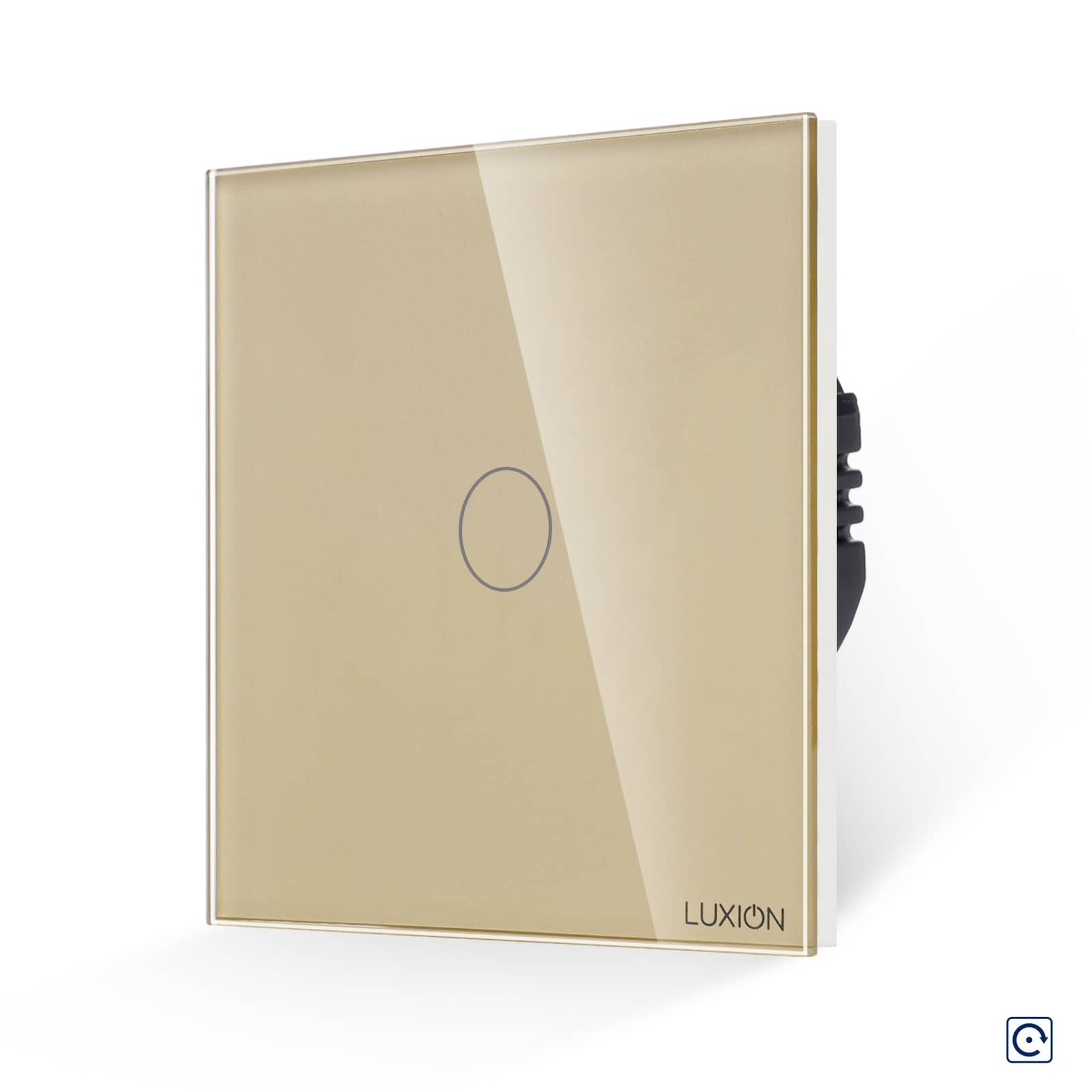 Intrerupator Simplu cu Revenire Curent Continuu 12/24V cu Touch din Sticla LUXION — imaginea 1