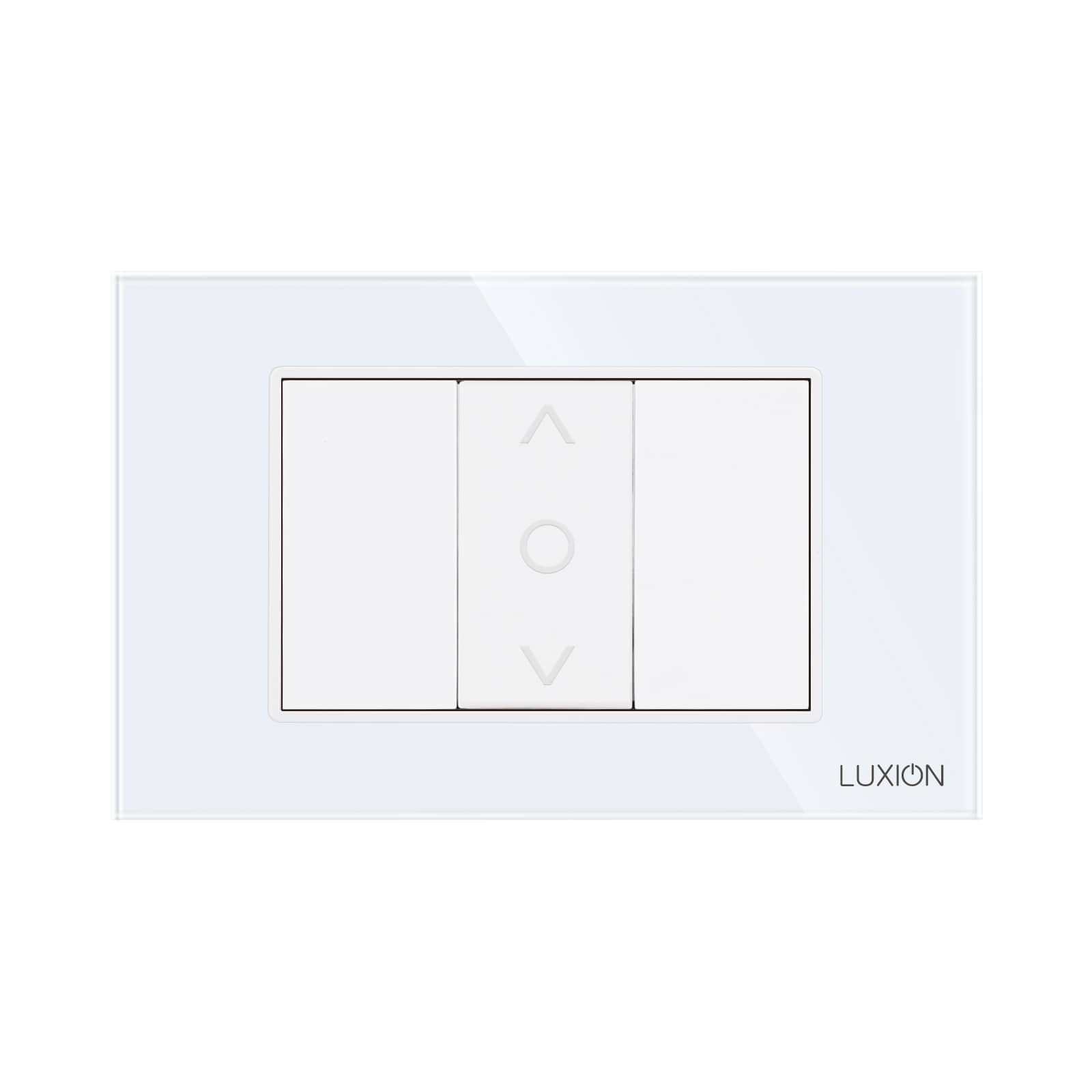 Intrerupator Jaluzele Mecanic 1M si 2 Taste False LUXION cu Rama din Sticla, Standard Italian, 3M — imaginea 3
