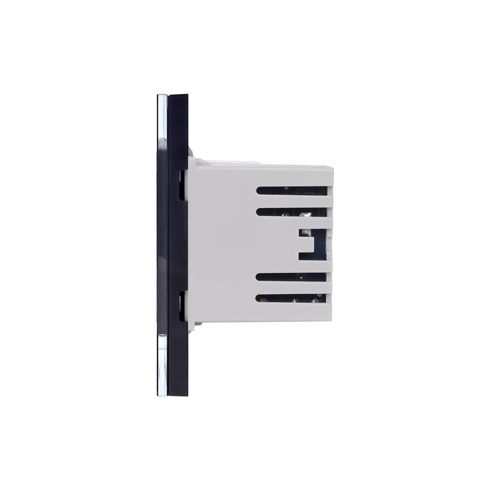 Intrerupator Simplu + Priza Ingusta si USB A+C cu Rama din Sticla LUXION, Standard Italian, 3M — imaginea 3