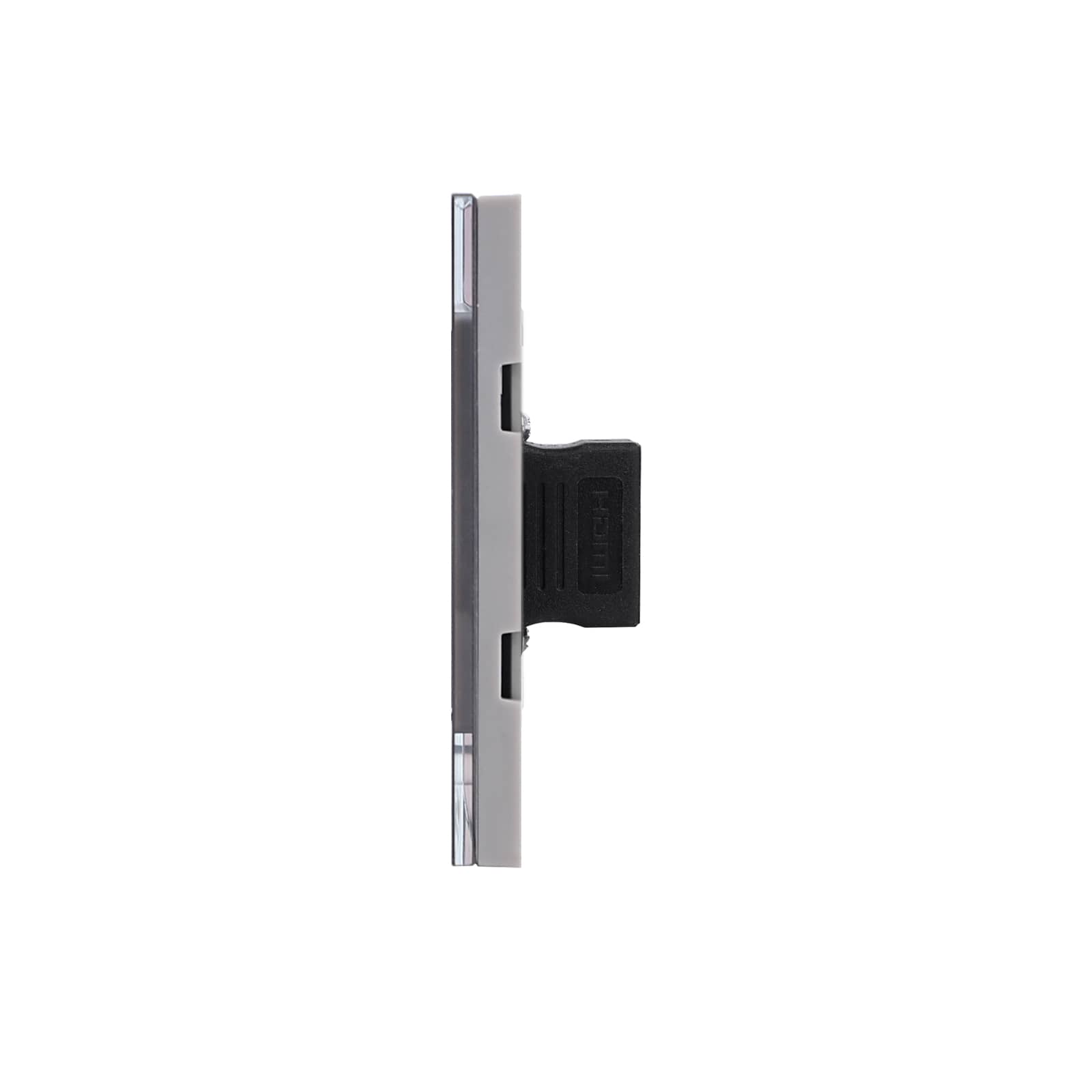 Priza HDMI + 2 Taste False LUXION cu Rama din Sticla, Standard Italian, 3M — imaginea 3