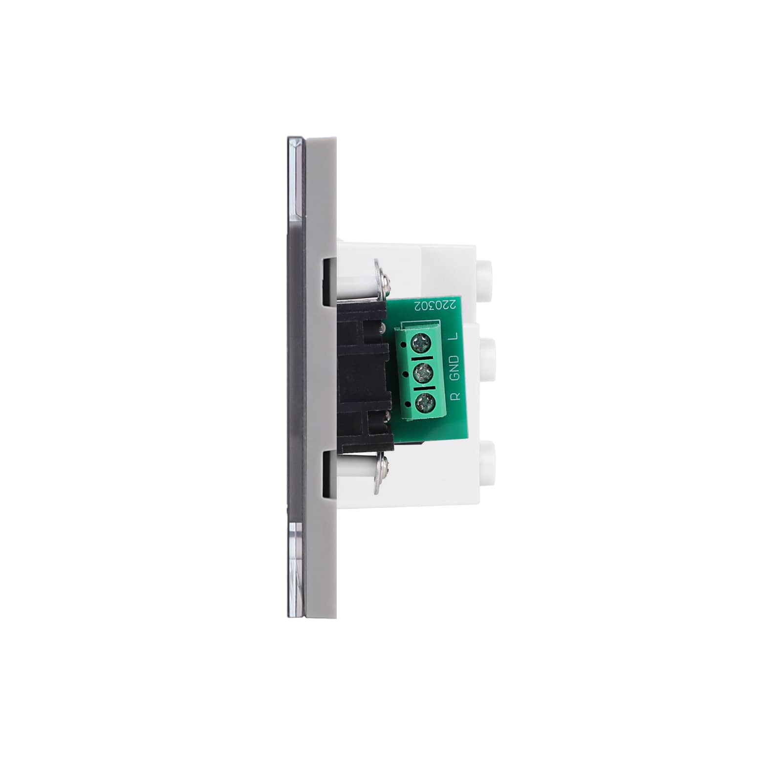 Priza Ingusta + HDMI + Audio cu Rama Din Sticla LUXION, Standard Italian, 3M — imaginea 3