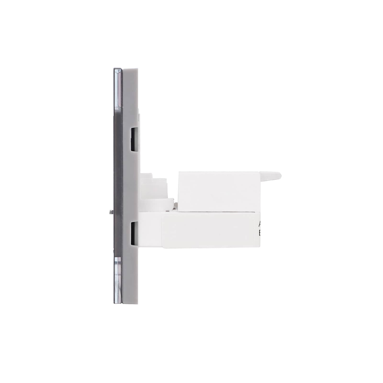 Priza Internet 1M + 2 Taste False LUXION cu Rama din Sticla, Standard Italian, 3M — imaginea 3