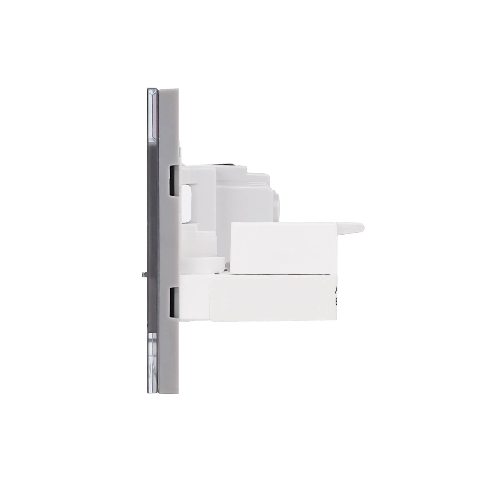 Priza Schuko + Priza Internet cu Rama din Sticla LUXION, Standard Italian, 3M — imaginea 3