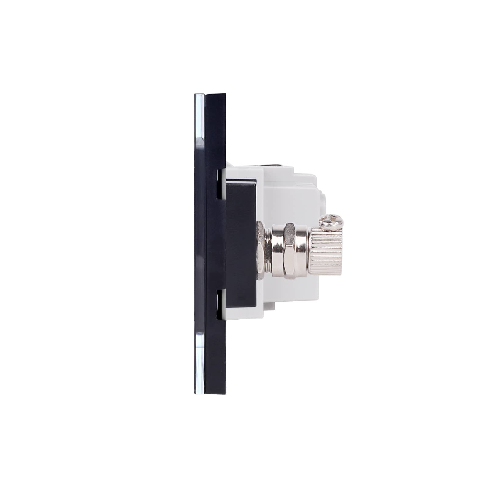 Priza Schuko + Priza TV cu Rama din Sticla LUXION, Standard Italian, 3M — imaginea 3