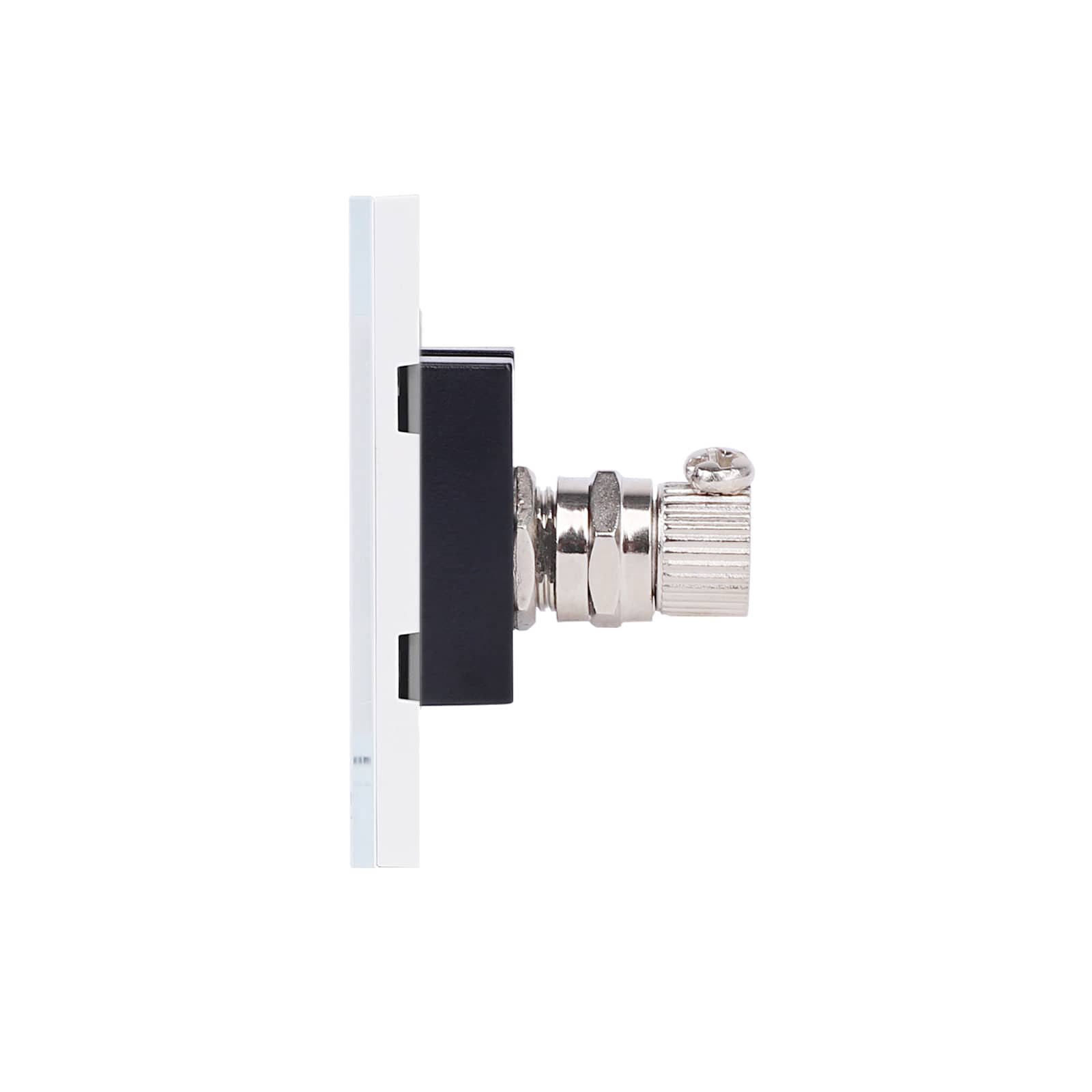 Priza TV 1M + 2 Taste False LUXION cu Rama din Sticla, Standard Italian, 3M — imaginea 3