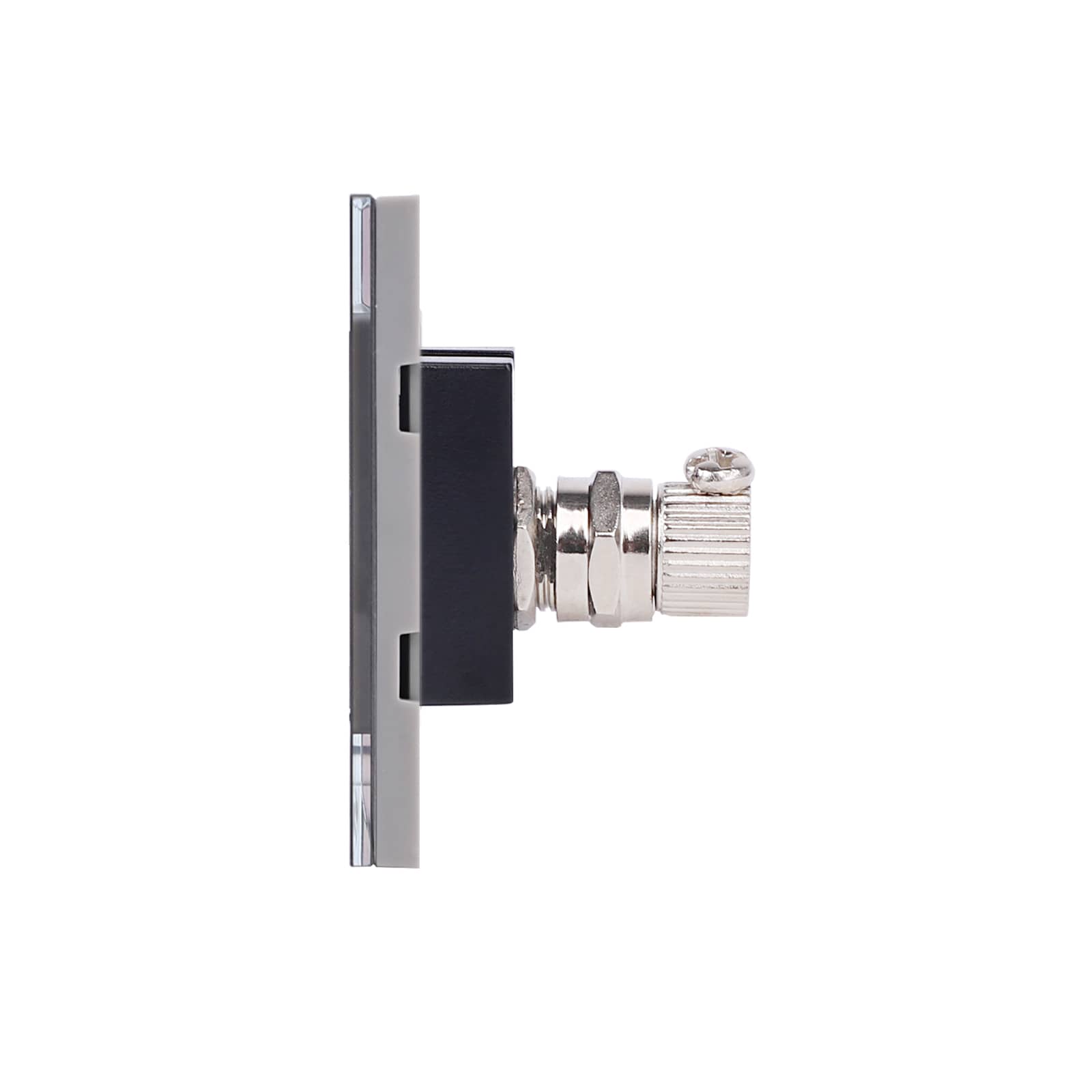 Priza TV 1M + 2 Taste False LUXION cu Rama din Sticla, Standard Italian, 3M — imaginea 3