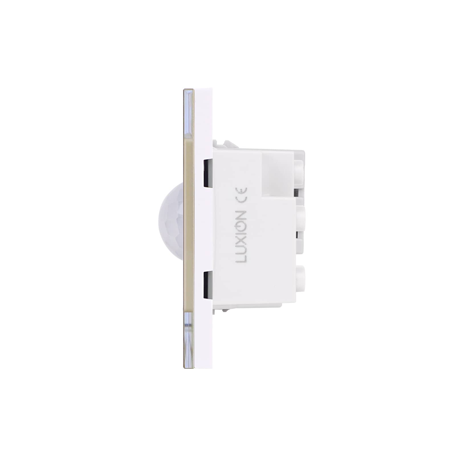 Senzor de Miscare 2M si Priza Ingusta LUXION cu Rama din Sticla, Standard Italian, 3M — imaginea 3