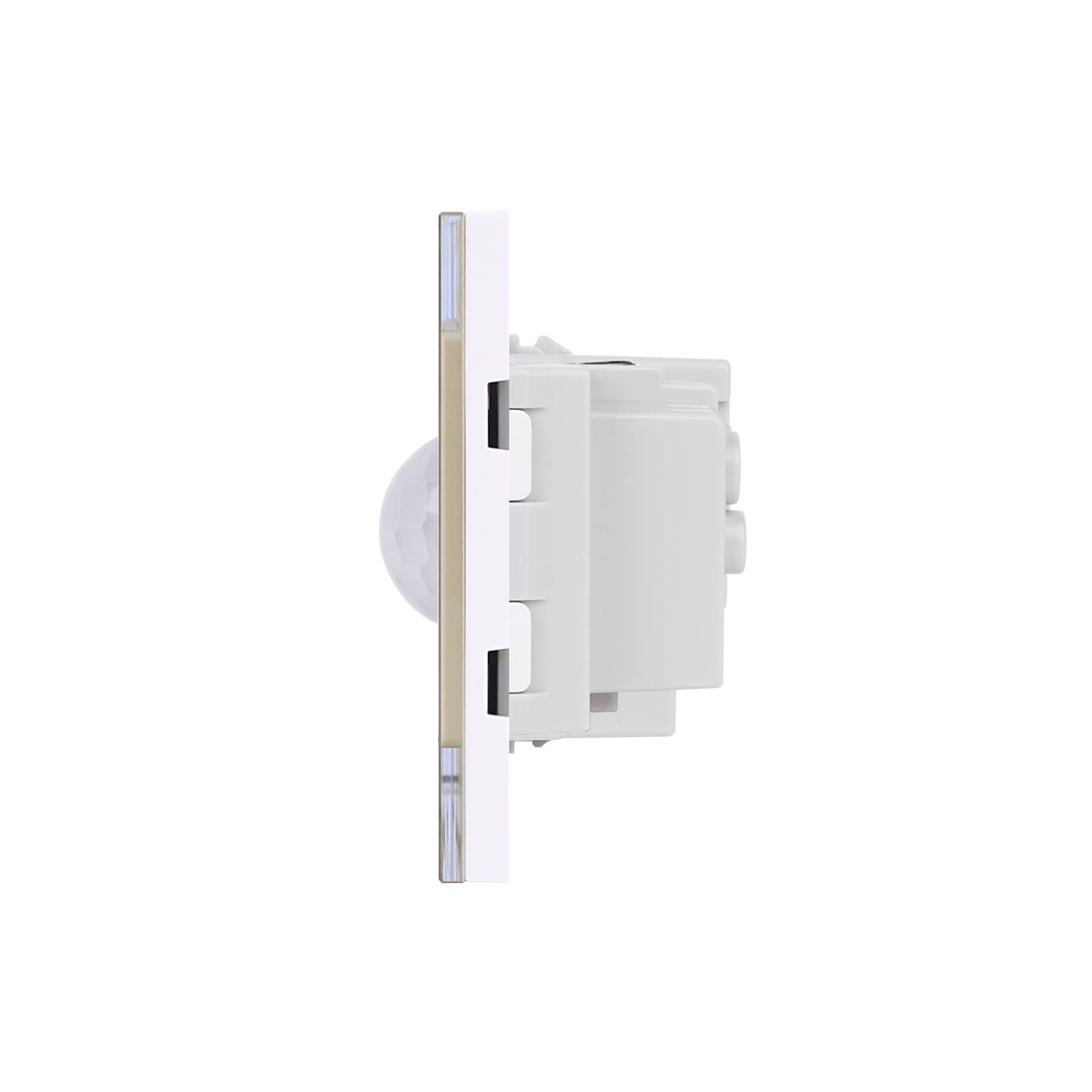 Senzor de Miscare 2M si Priza Schuko LUXION cu Rama din Sticla, Standard Italian, 4M — imaginea 3