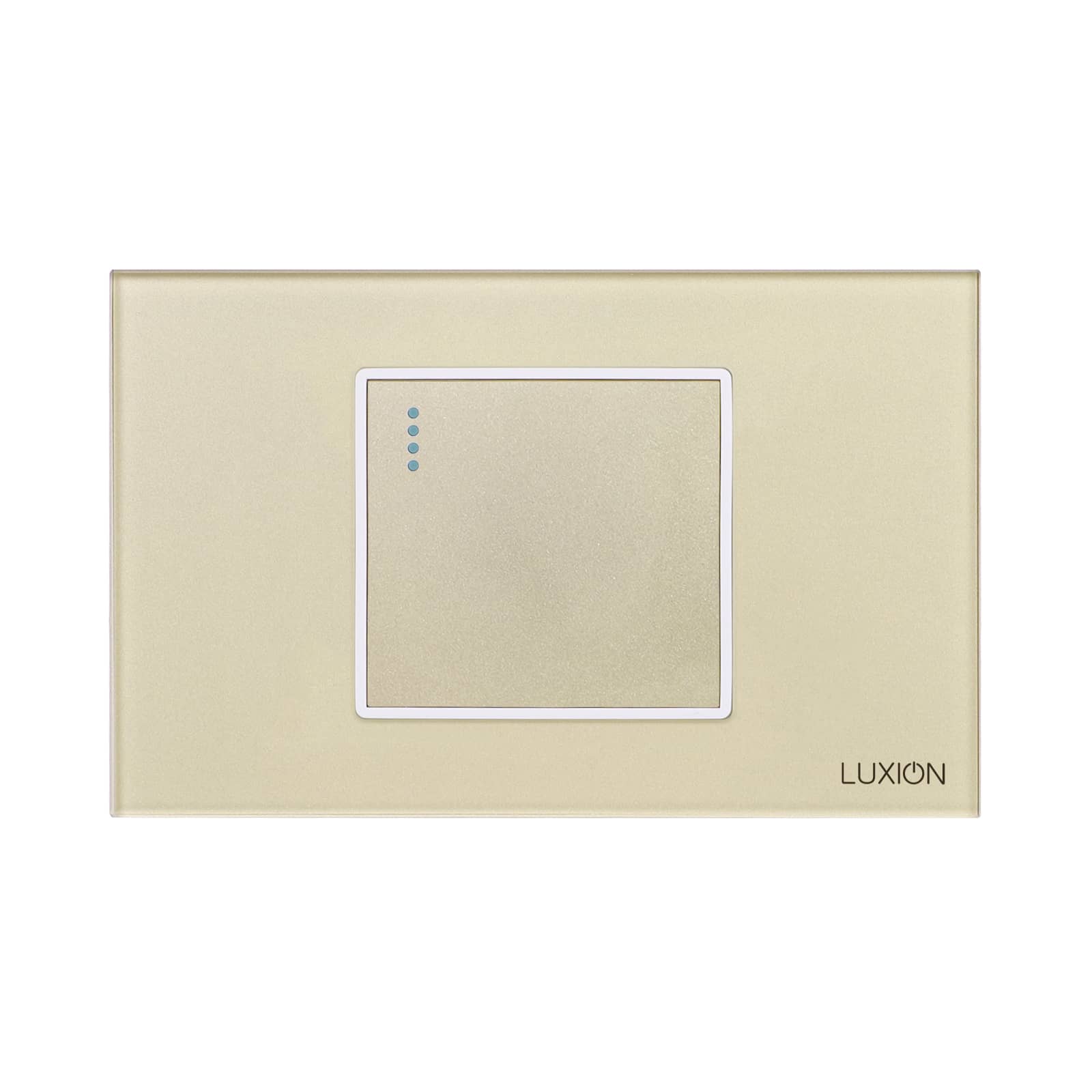 Intrerupator Simplu Cap Scara Mecanic LUXION cu Rama din Sticla, Standard Italian, 2/3M — imaginea 2