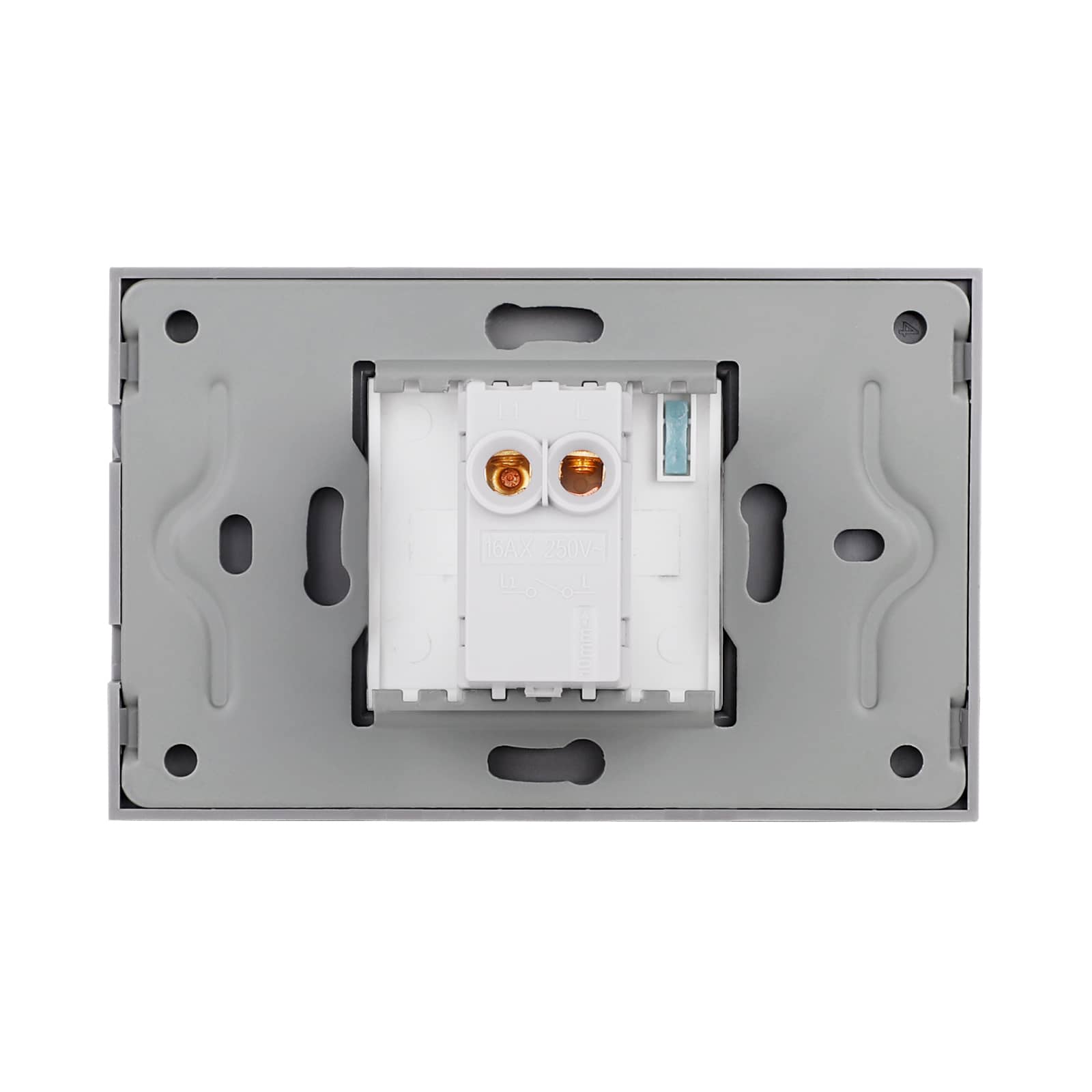 Intrerupator Simplu Mecanic LUXION cu Rama din Sticla, Standard Italian, 2/3M — imaginea 4