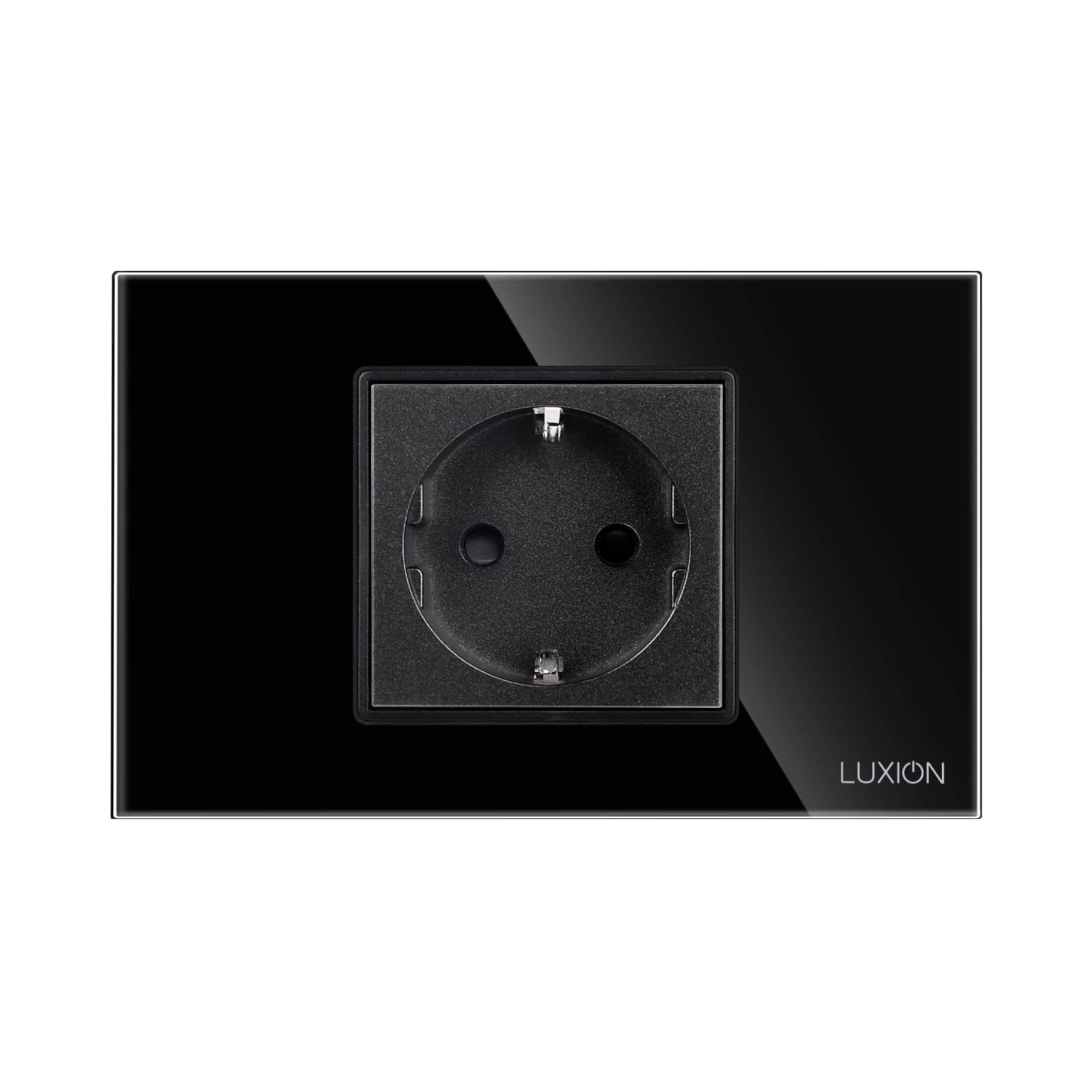 Priza Simpla LUXION cu Rama din Sticla, Standard Italian, 2/3M — imaginea 2